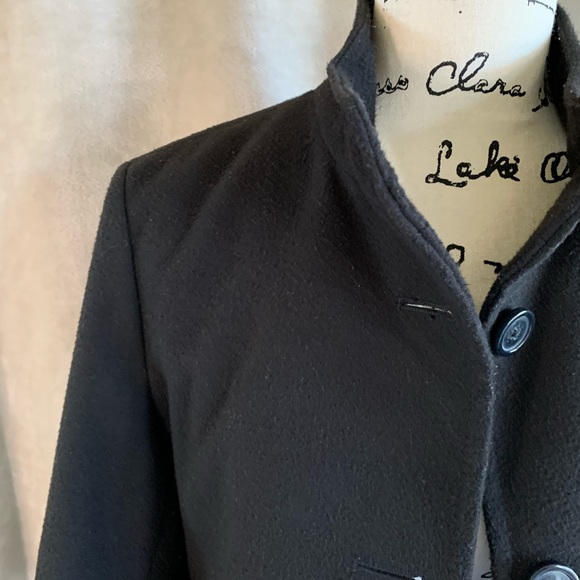 OLD NAVY Pea Coat Up Collar Black SMALL - Picture 4 of 12